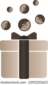 The money saving gift icon