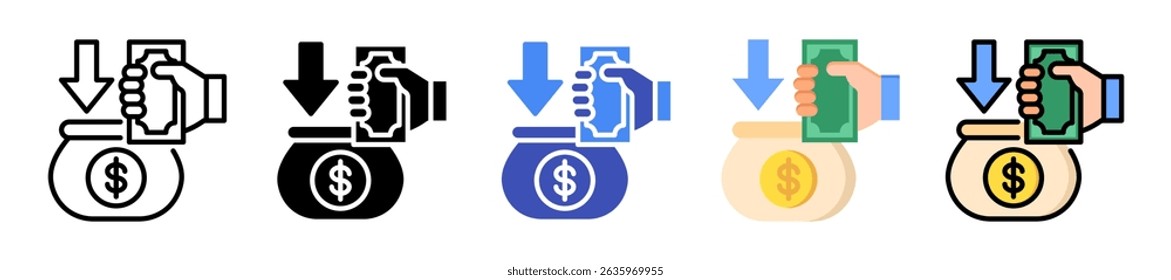 Money Saving Icon Element For Design