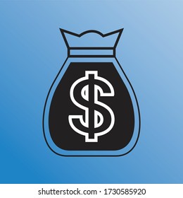 Money Saving icon. vector illustration in flat style. Icons for design, website.