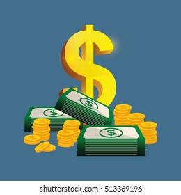 money saving and investment icon vector illustration graphic design