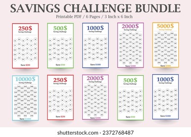 Money Saving Planner,Financial Challenge Tracker,A6 Budget Tracker,Savings Challenge Bundle,Savings Tracker Journal,A6 Cash Binder