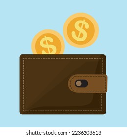 money saving wallet, e wallet vector art