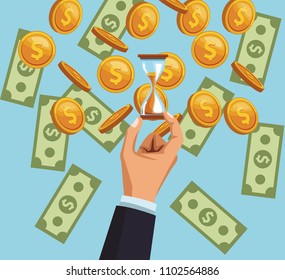 Money savings cartoon