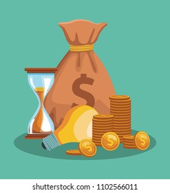 Money savings cartoon