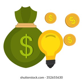 Money savings graphic design, vector illustration eps10