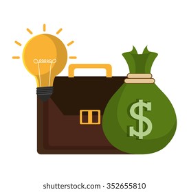 Money savings graphic design, vector illustration eps10