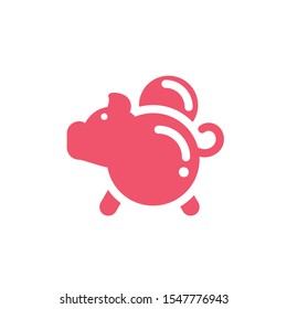 money savings and pig on white background vector illustration design