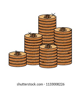 Money and savings scribble