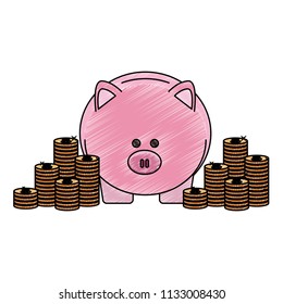 Money and savings scribble