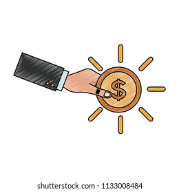 Money and savings scribble