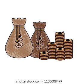 Money and savings scribble
