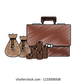 Money and savings scribble