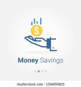 money savings vector icon