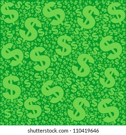 Money Seamless Pattern. Vector Illustration