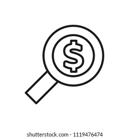 money search vector icon