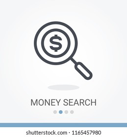 Money Search Vector Icon