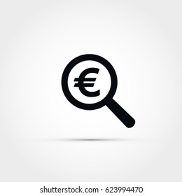 Money search vector illustration