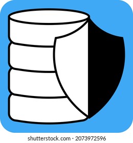 Money security, illustration, vector, on a white background.