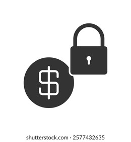 Money Security Lock Icon Sign Symbol
