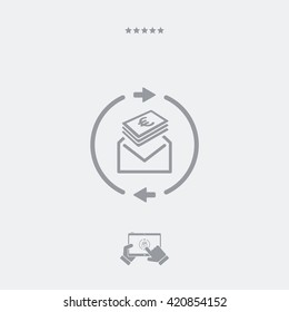 Money send icon - Euro