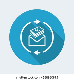 Money send icon - Euro