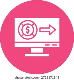 Money send Vector Icon Design Illustration
