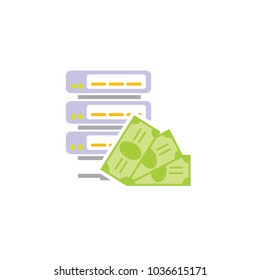 Money Server Logo Icon Design