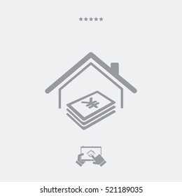 Money services - Vector web icon