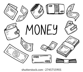 Money set  Vector