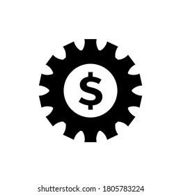 money settings icon vector illustration logo template