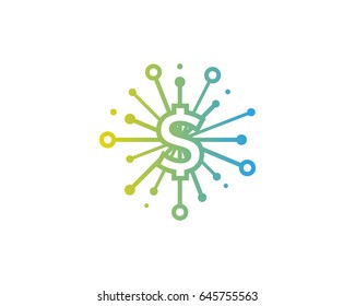 Money Sharing Icon Logo Design Element