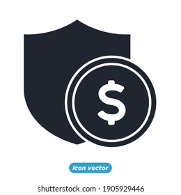 Geldschild Vektor Symbol. Geldsymbol, Vektorgrafik