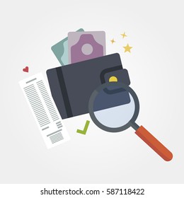 Money shoping, accounting data, best price
