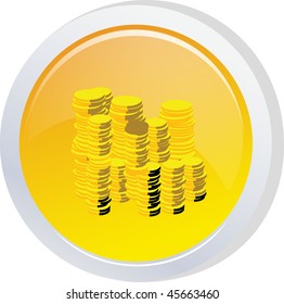 money sign icon button