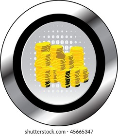 money sign icon button