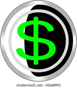 money sign icon button