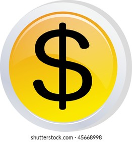 money sign icon button