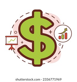 money sign icon design, business icons.