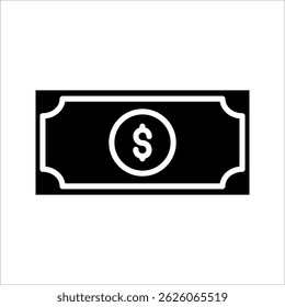  money sign icon. Symbol isolated white background. vector illustration. color editable.