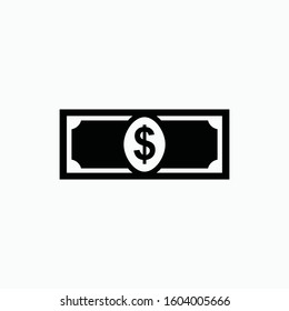 money sign icon vector isolated