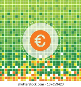 money sign on green moses background