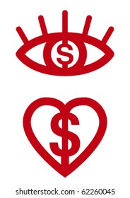 Money signs.