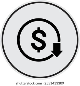 The Money silhouette icon on white background. Coins vector illustration design