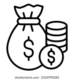 Money Simple Vector Icon Collection