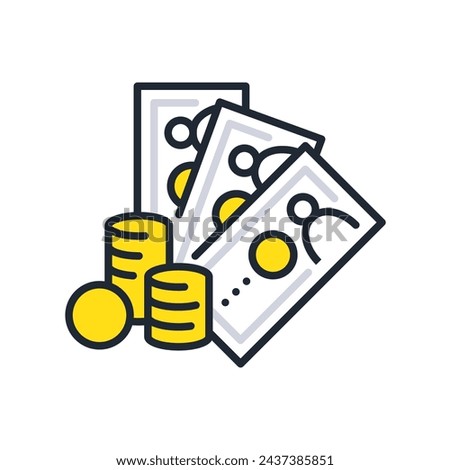 Money simple vector icon illustration material
