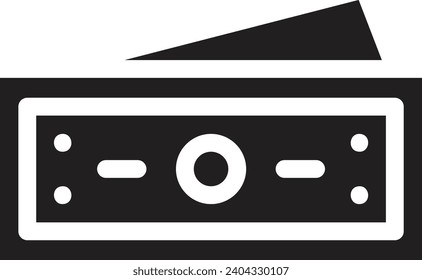 Icono de línea de vector único de dinero