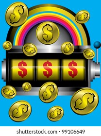 Money Slot vector concept
