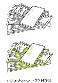 Money and smartphone