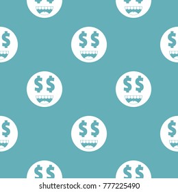 Money smile icon. Vector simple illustration of money smile icon isolated on white background