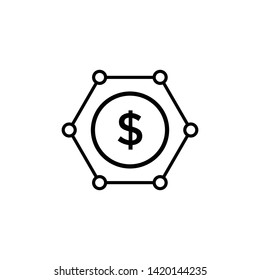 Money Speard Business vector icon Illustration 